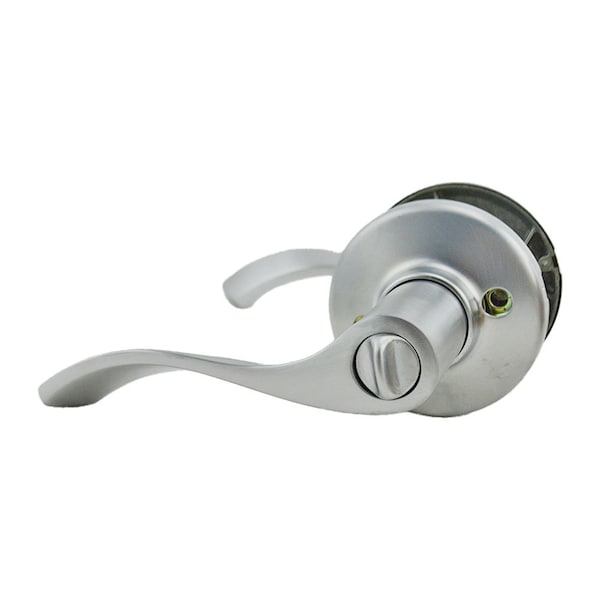 Balboa Lever Entry Door Lock SmartKey with New Chassis and 6AL Latch, RCS Strike Satin Chrome Finish